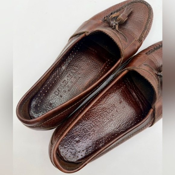 Cole Haan Country Tassel Loafers Brown Leather 9.5 D Vintage  display picture 3